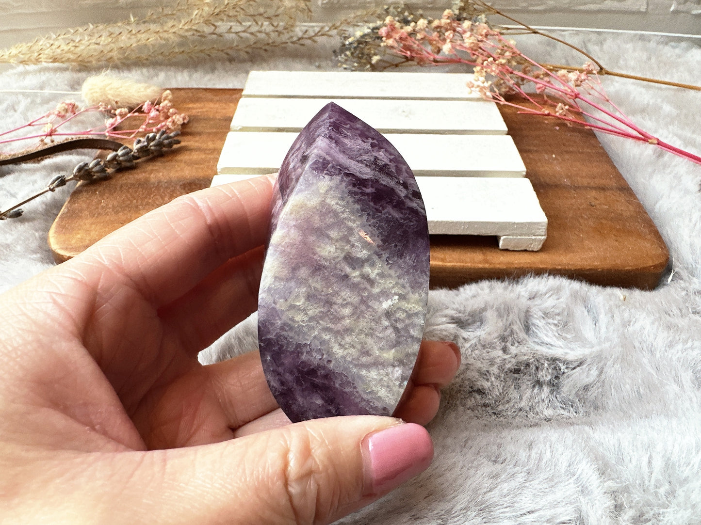 Small Watermelon Fluorite Flame