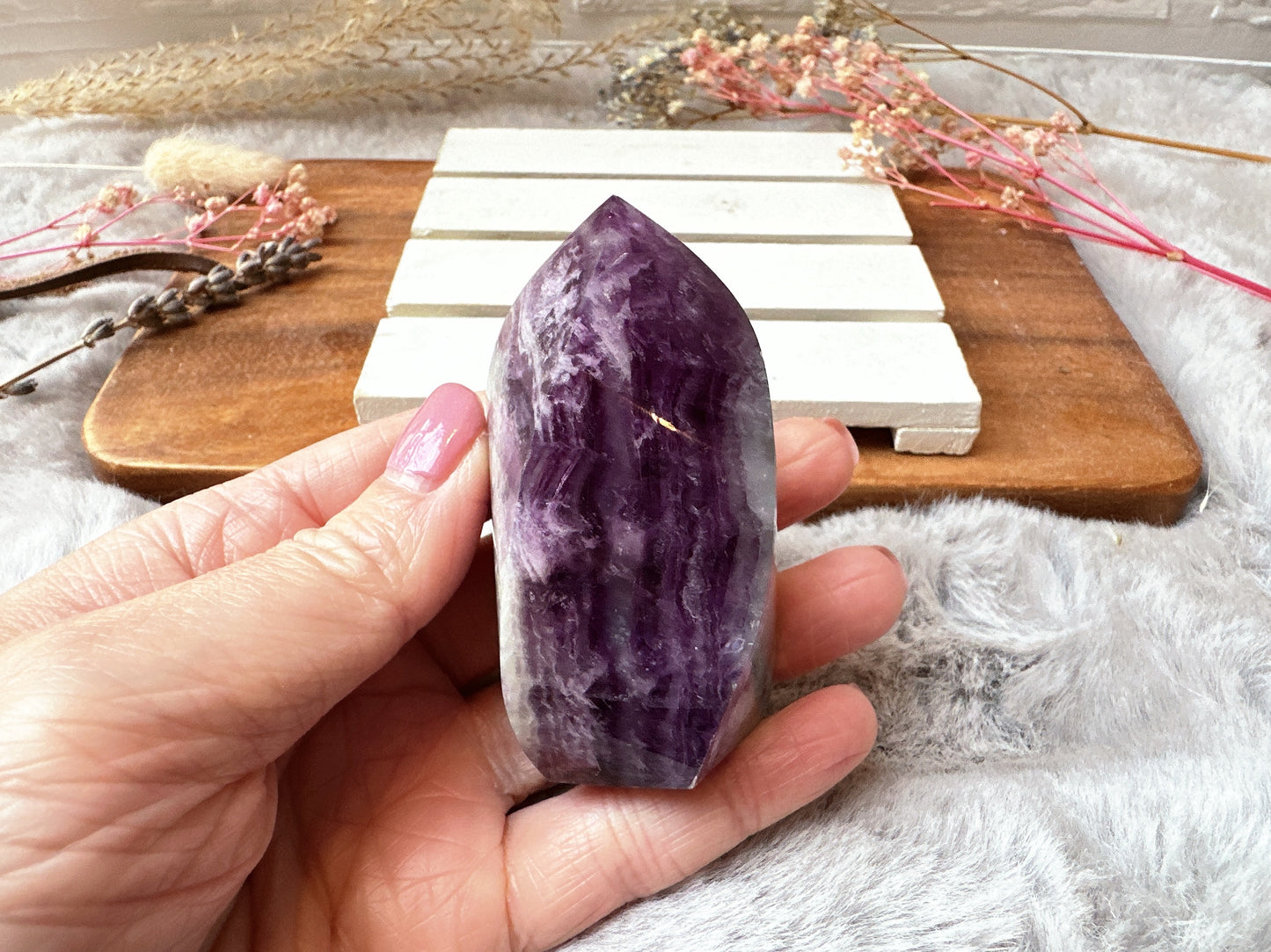 Small Watermelon Fluorite Flame