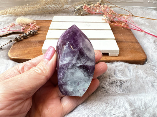 Small Watermelon Fluorite Flame