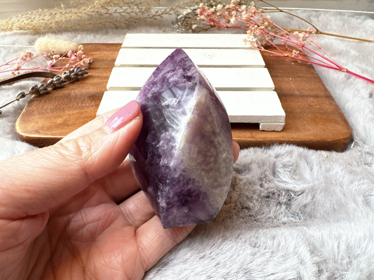 Small Watermelon Fluorite Flame