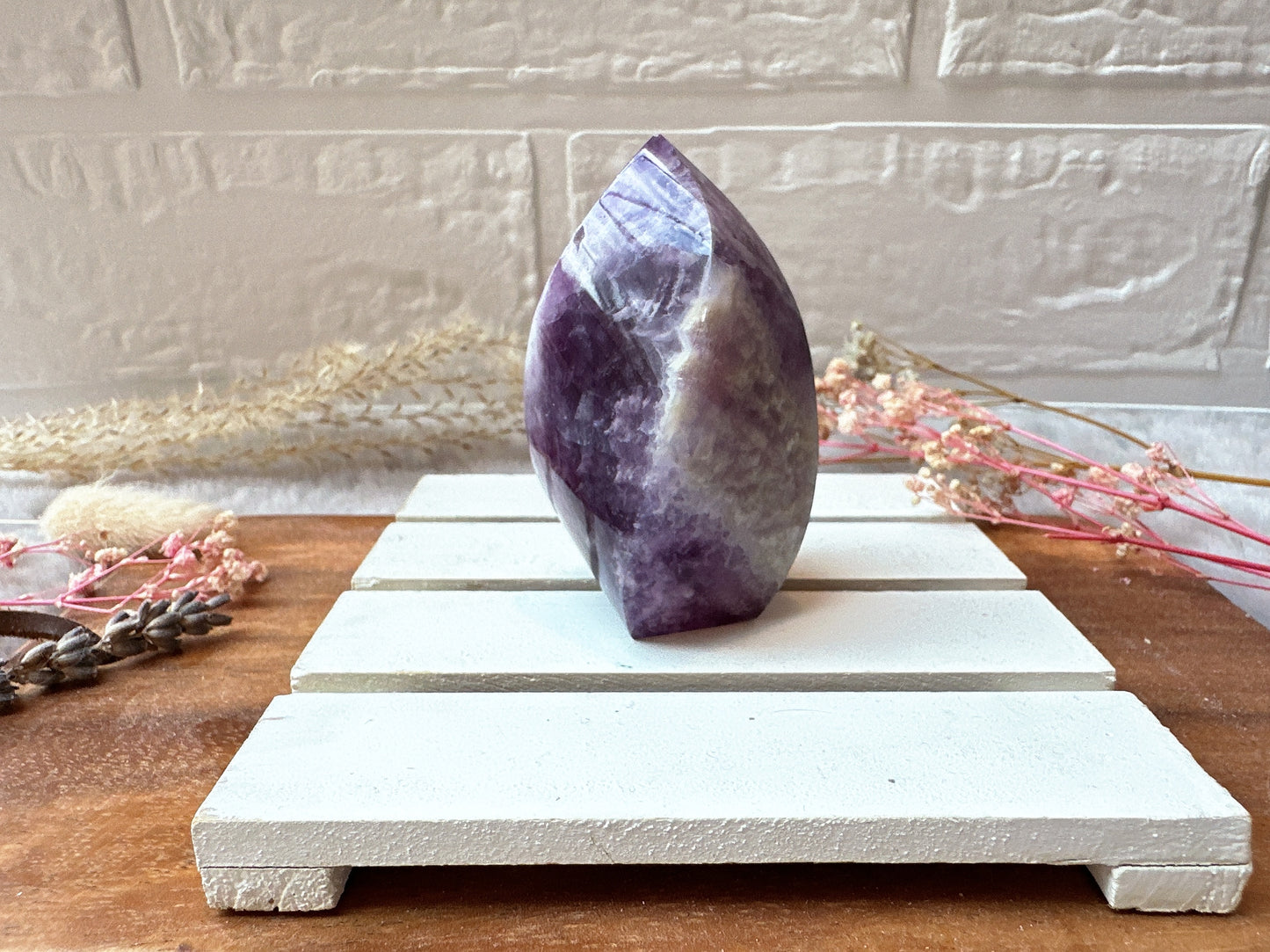 Small Watermelon Fluorite Flame