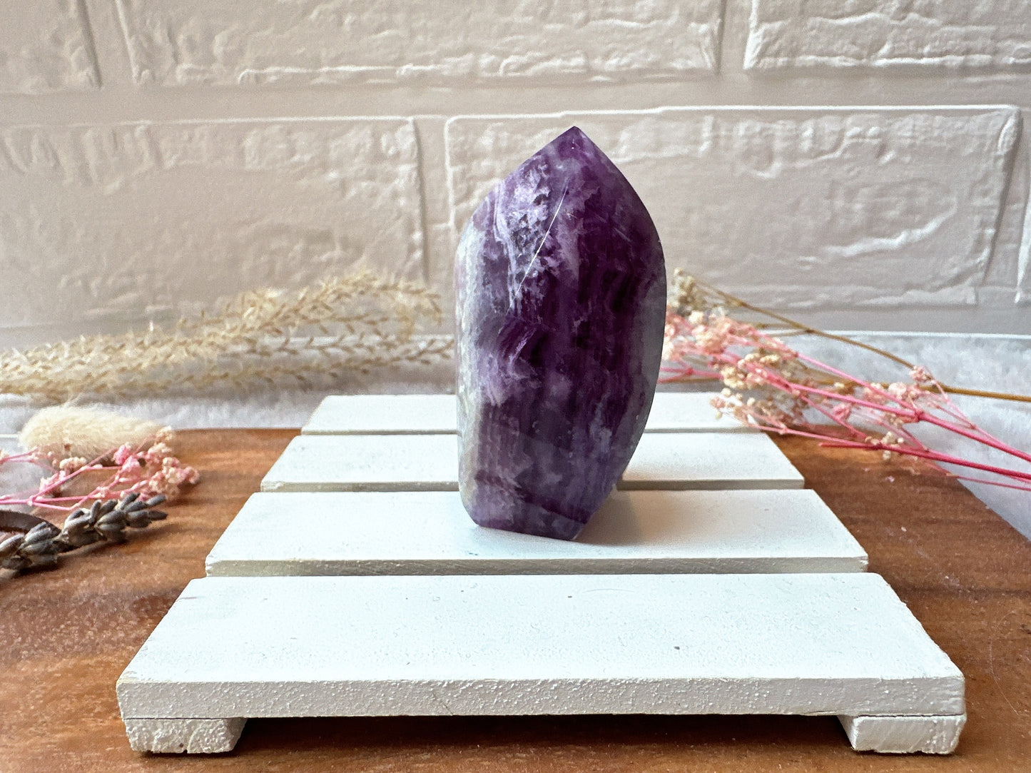 Small Watermelon Fluorite Flame