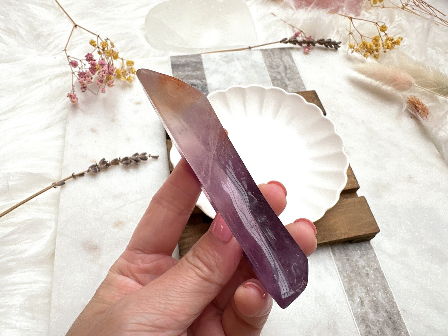 Small Fluorite Moon Bowl