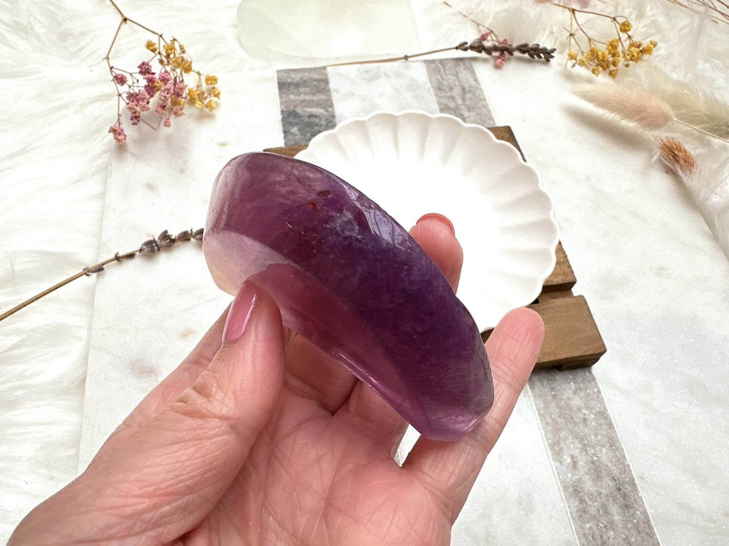 Small Fluorite Moon Bowl