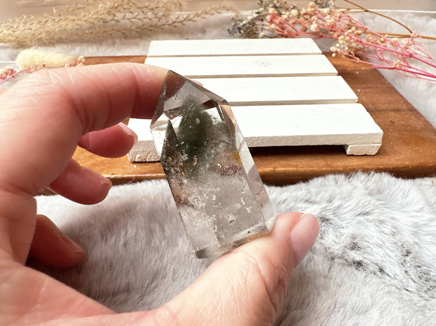 Mini Garden Quartz Tower Obelisk