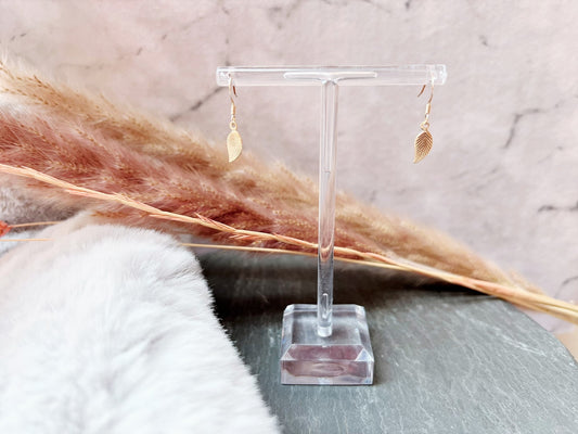 Leaf Charm Earrings
