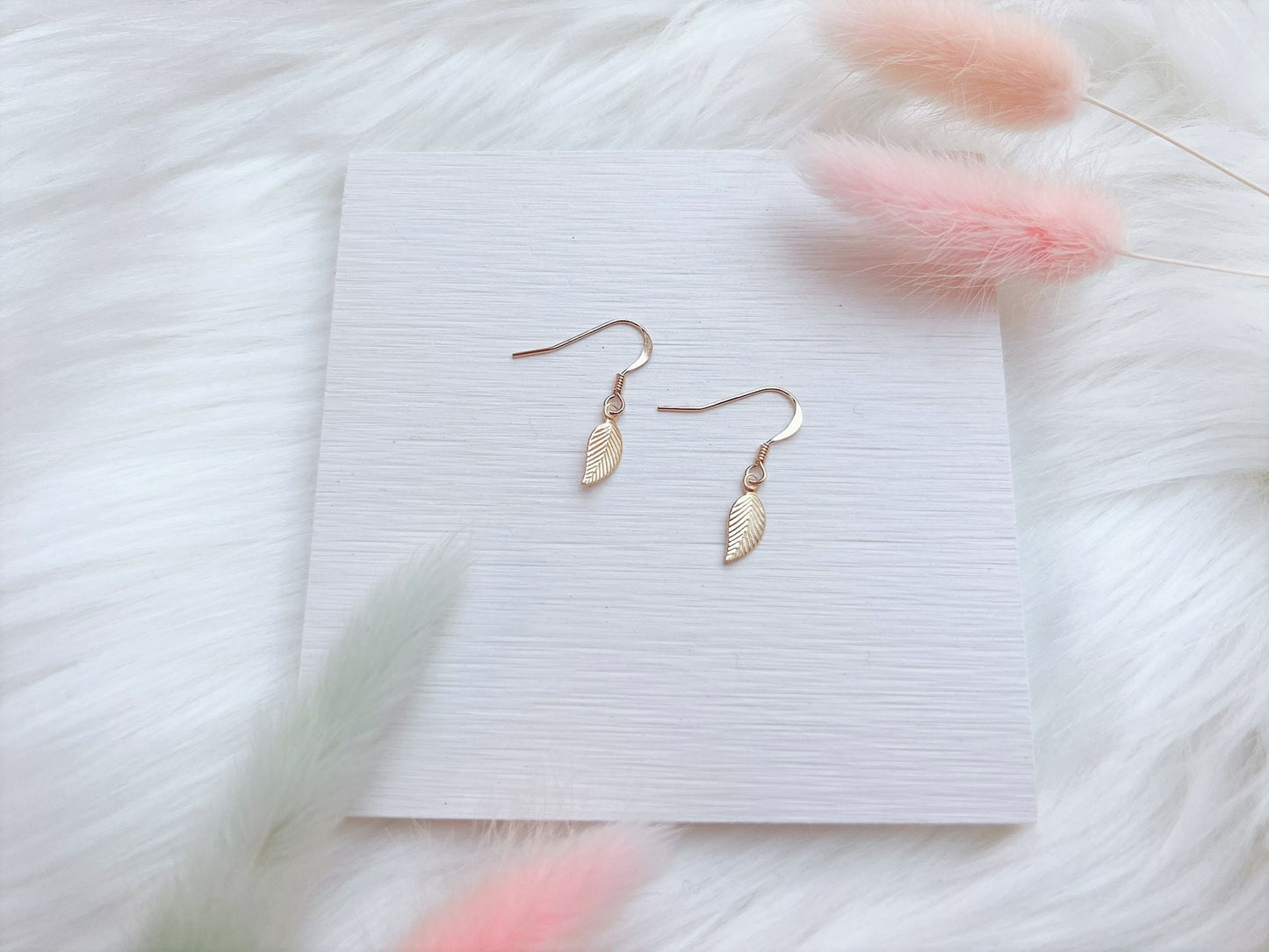 Leaf Charm Earrings