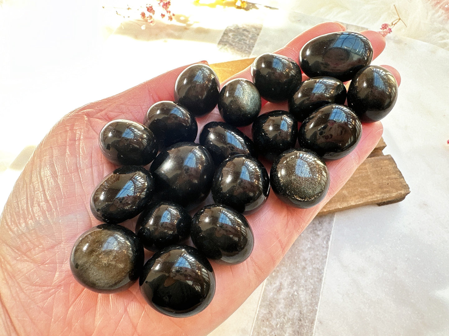 Mini Gold Sheen Obsidian Tumble