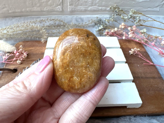 Small Golden Healer Palm Stone
