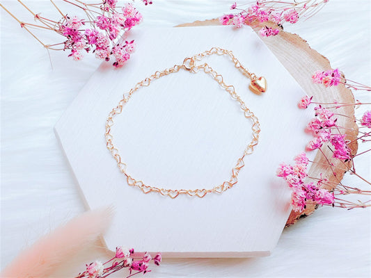Heart Chain Bracelet