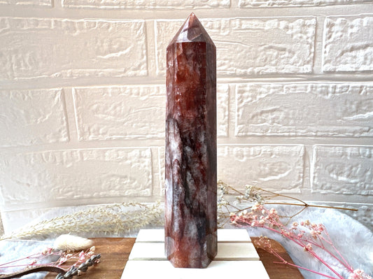 Large Hematoid (Fire) Quartz Tower