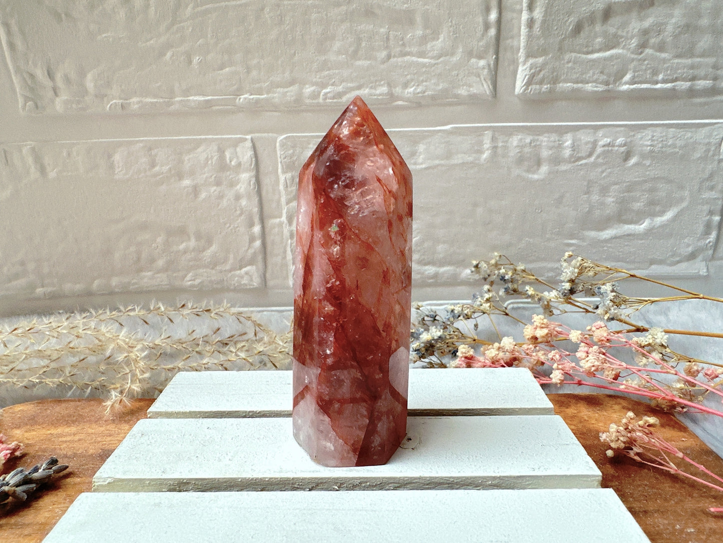 Small Hematoid (Fire) Quartz Tower