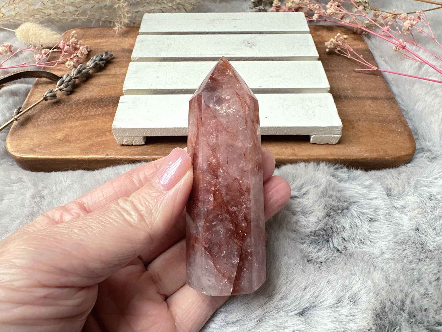 Small Hematoid (Fire) Quartz Tower