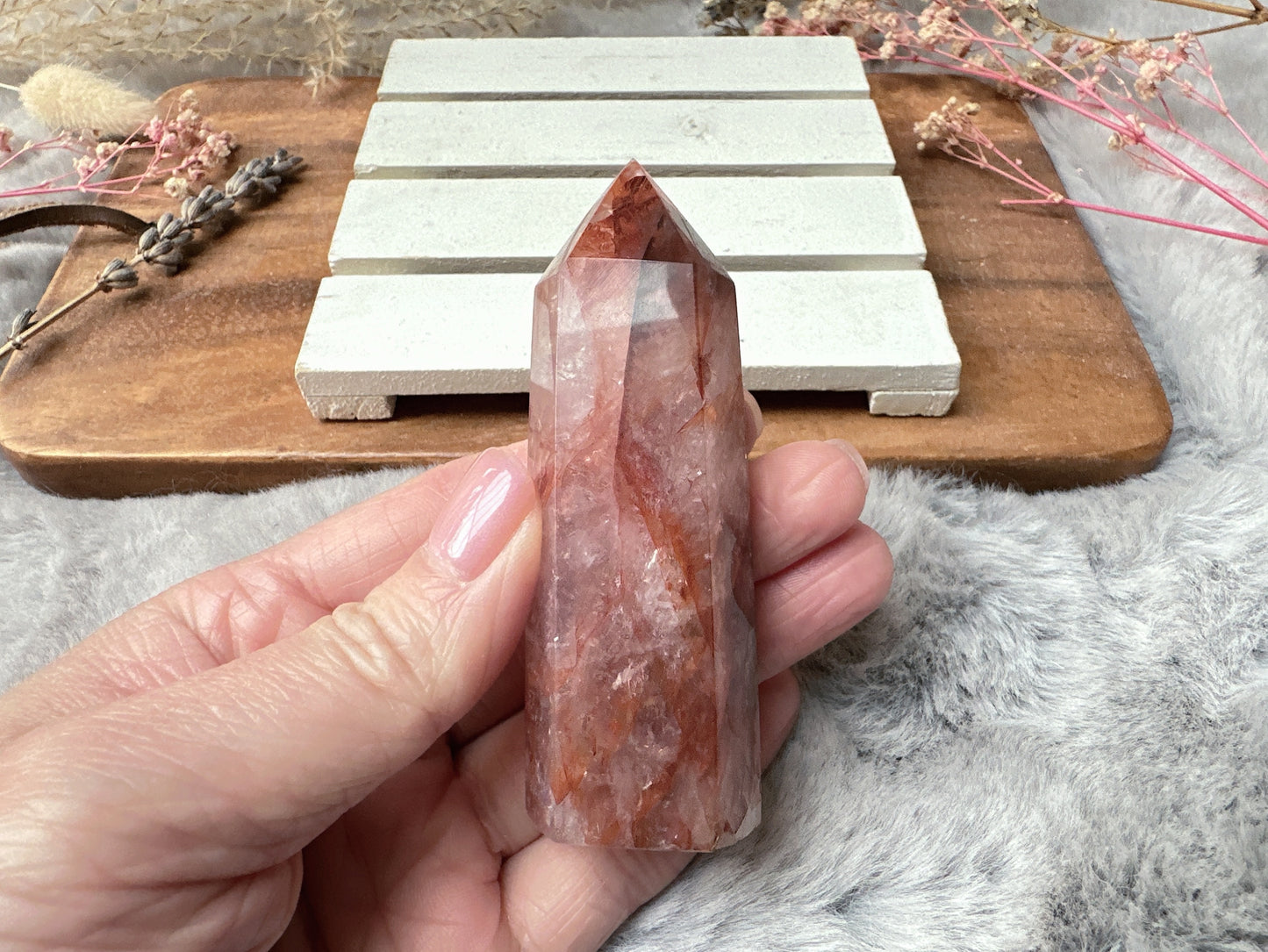 Small Hematoid (Fire) Quartz Tower