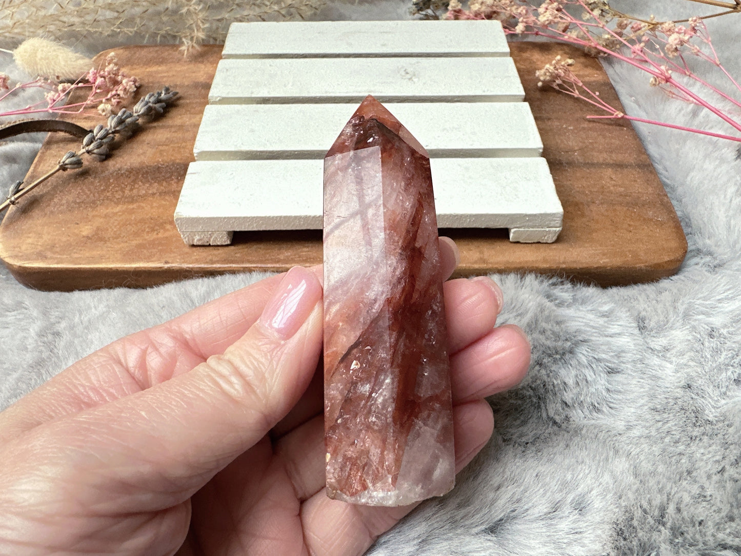 Small Hematoid (Fire) Quartz Tower