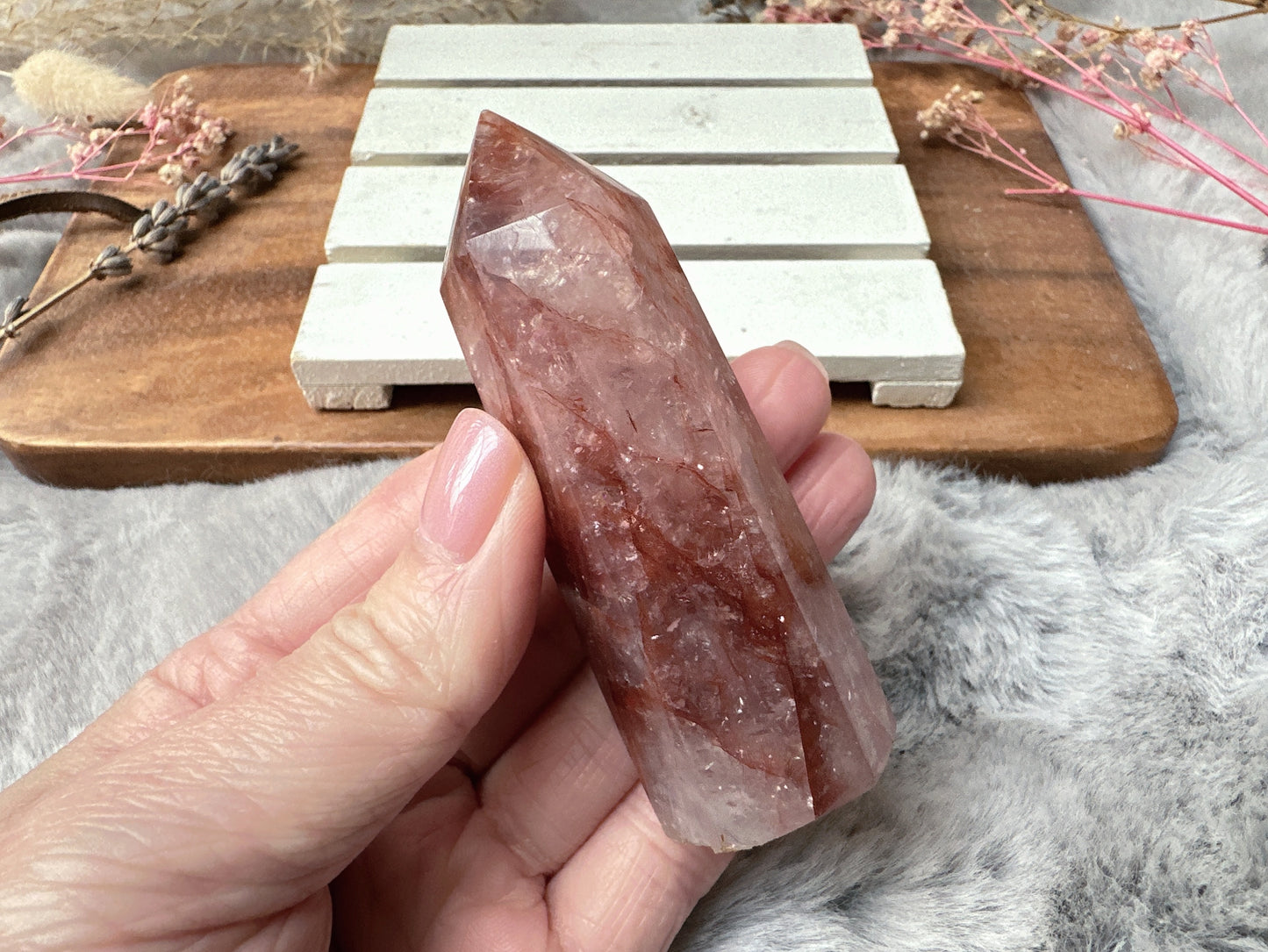 Small Hematoid (Fire) Quartz Tower