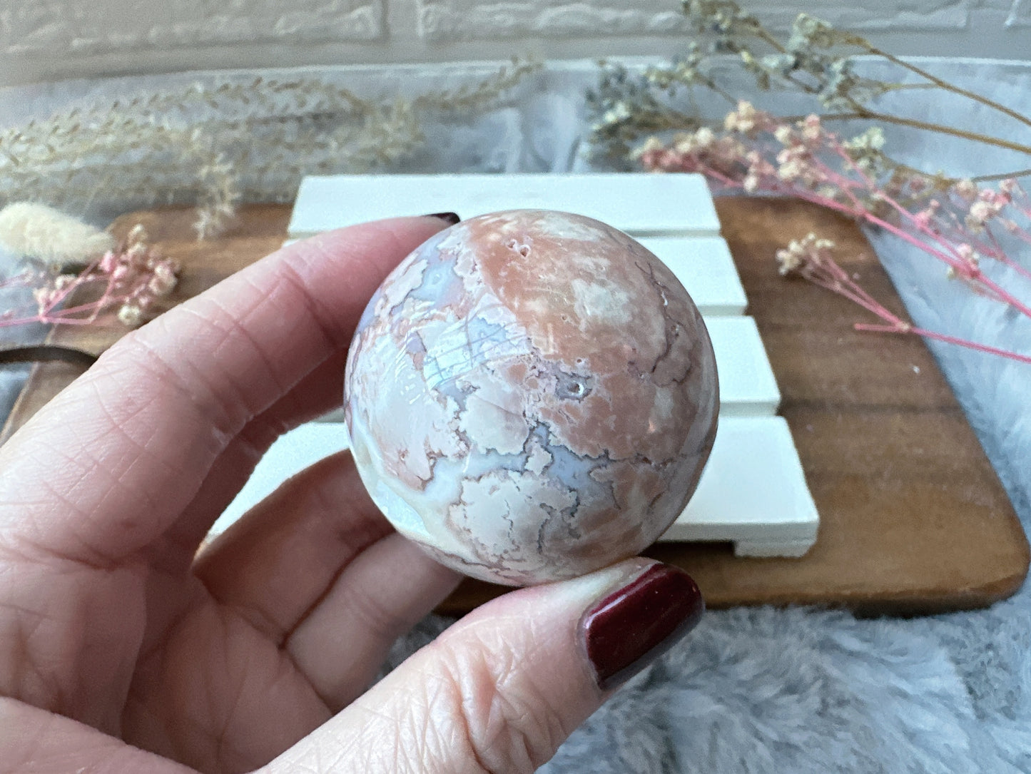 Small Pink Agate Sphere