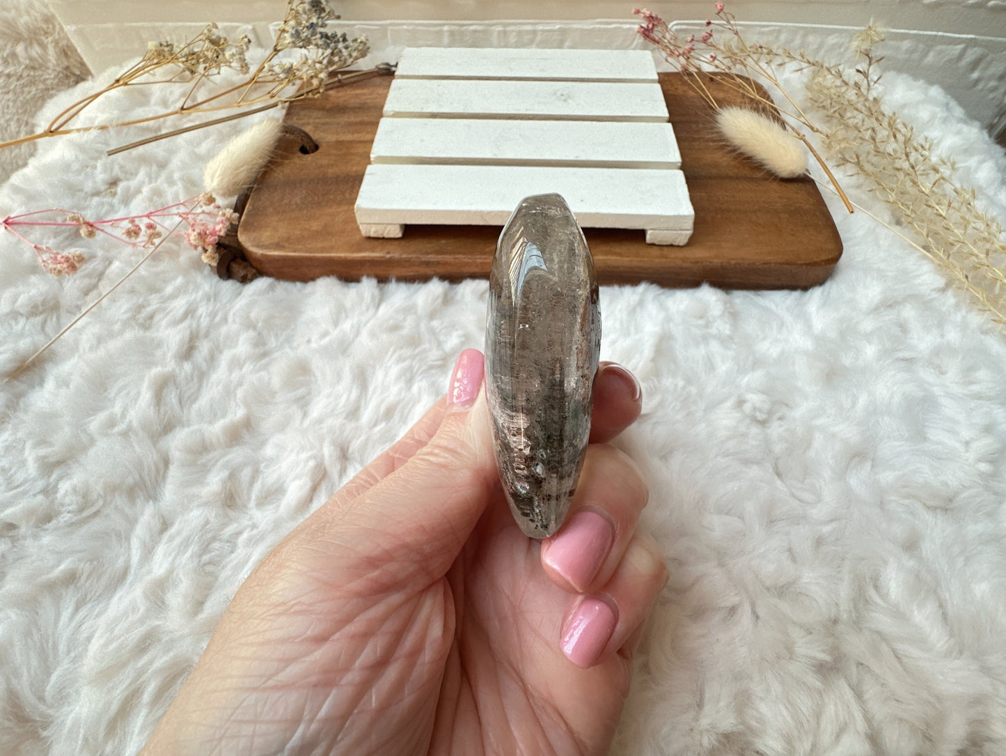 Garden Quartz Lodalite Heart
