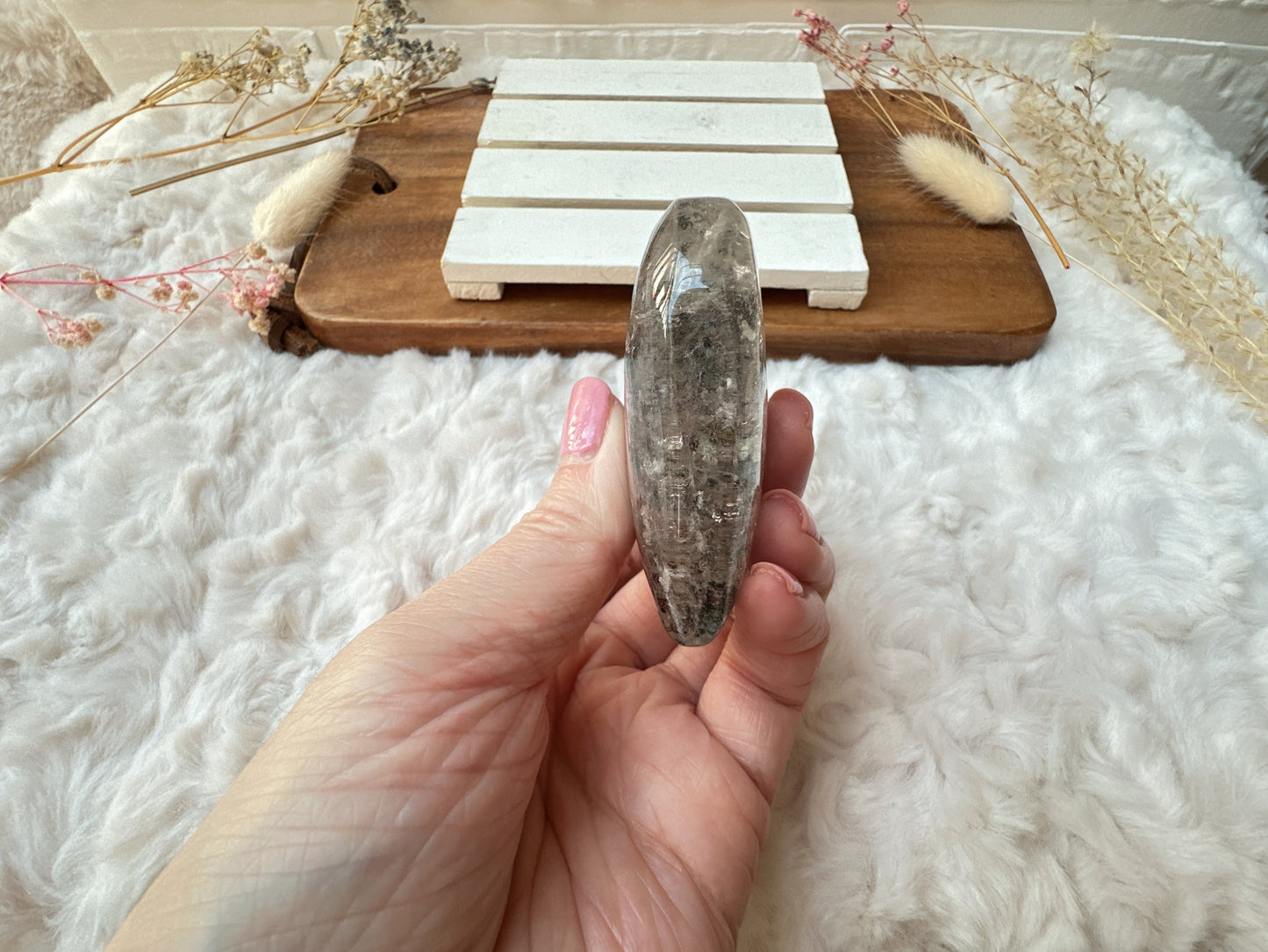 Garden Quartz Lodalite Heart