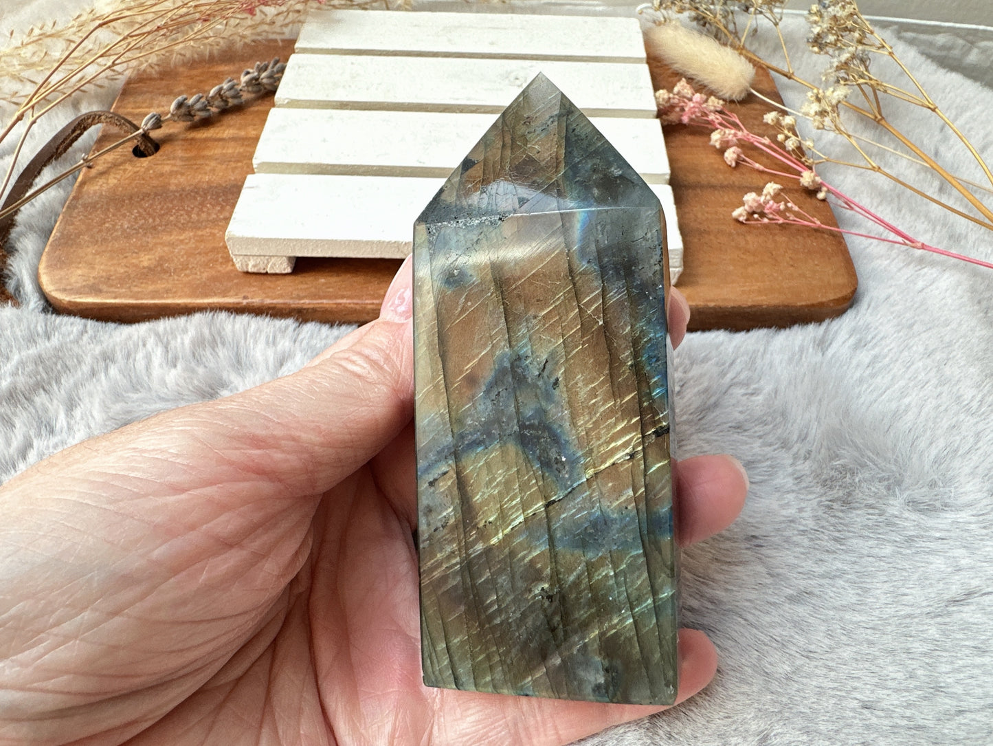Labradorite Tower Obelisk