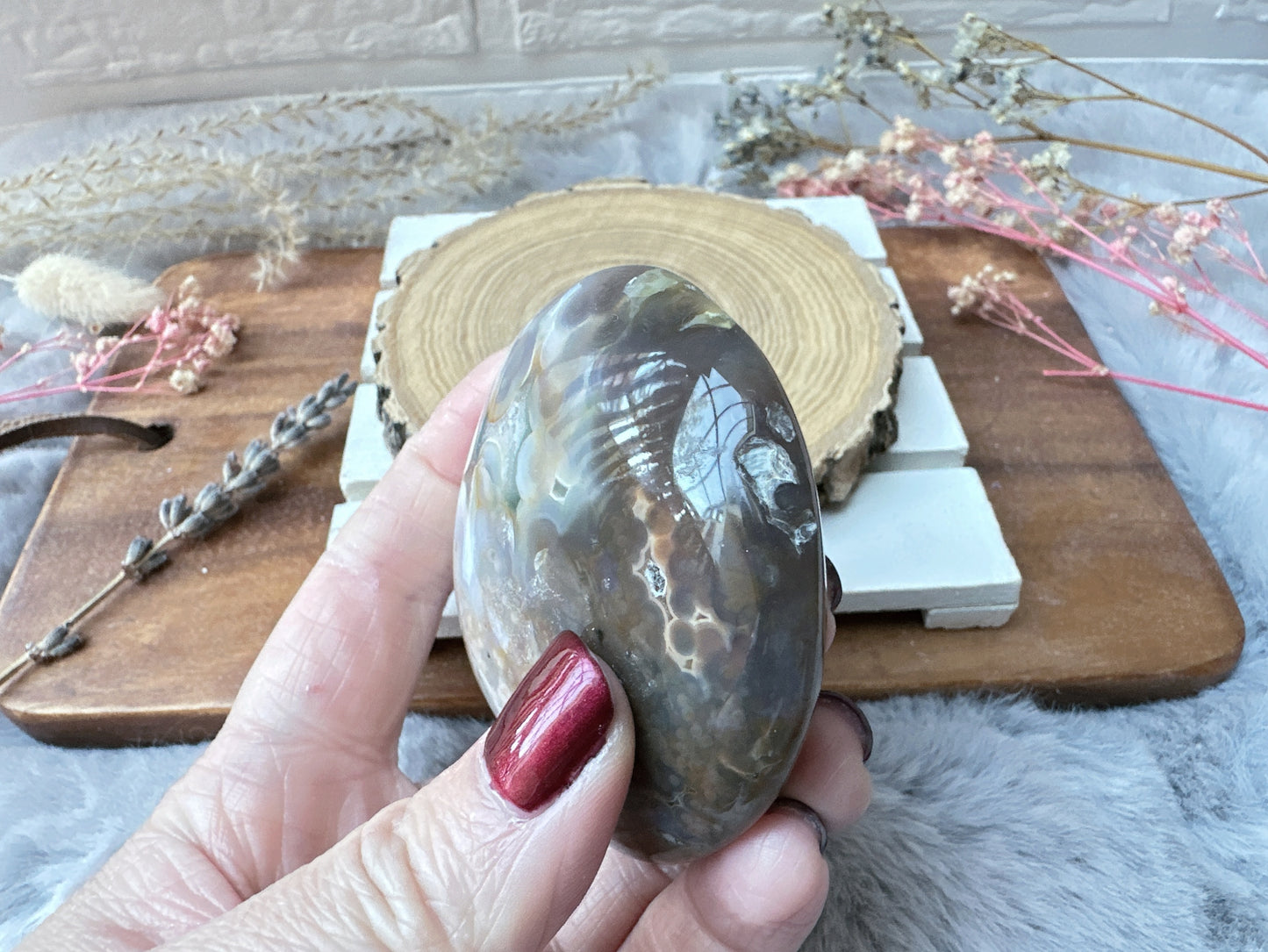 Ocean Jasper Palm Stone