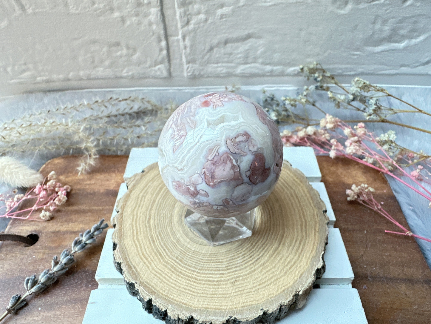 Small Pink Agate Sphere