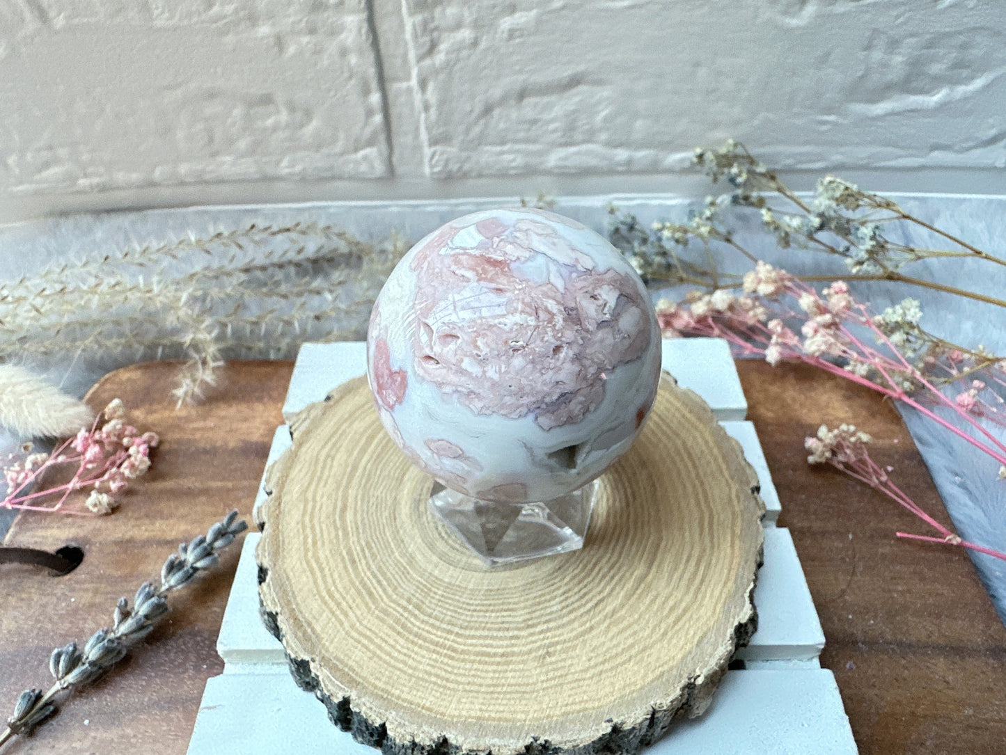 Small Pink Agate Sphere
