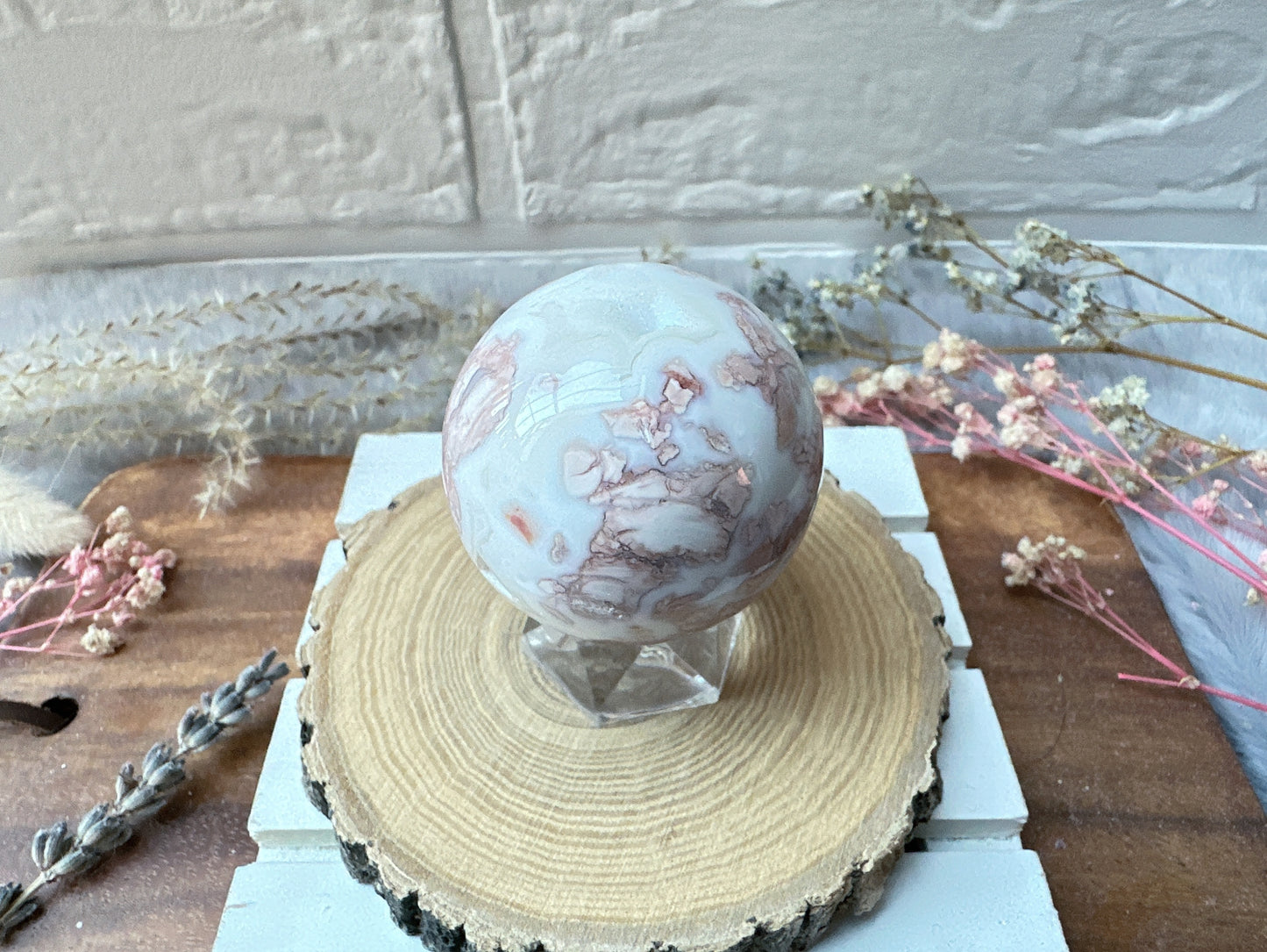 Small Pink Agate Sphere