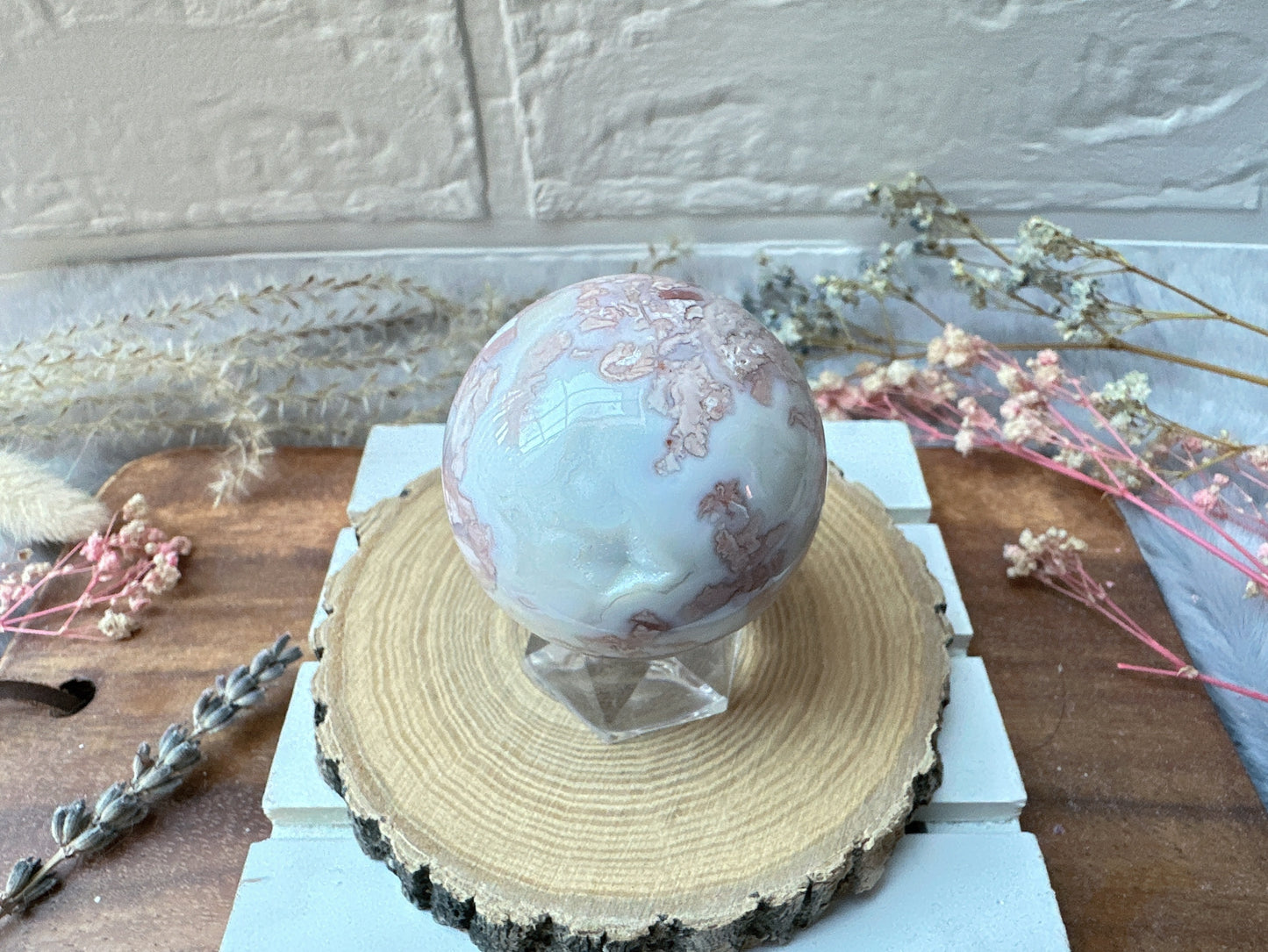 Small Pink Agate Sphere