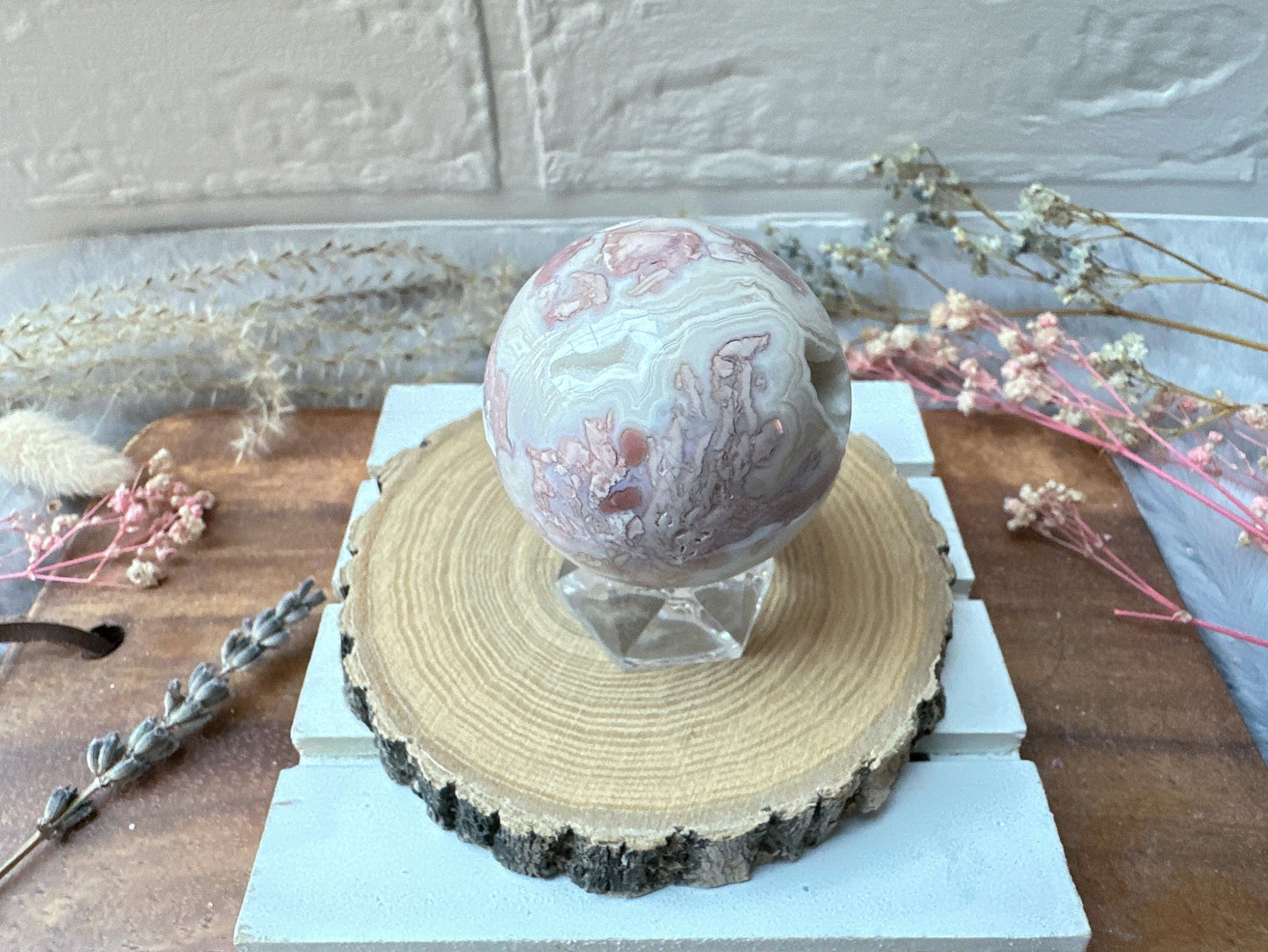 Small Pink Agate Sphere