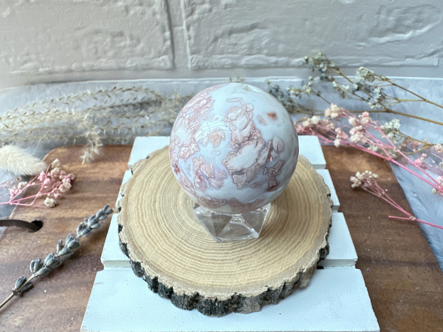 Small Pink Agate Sphere