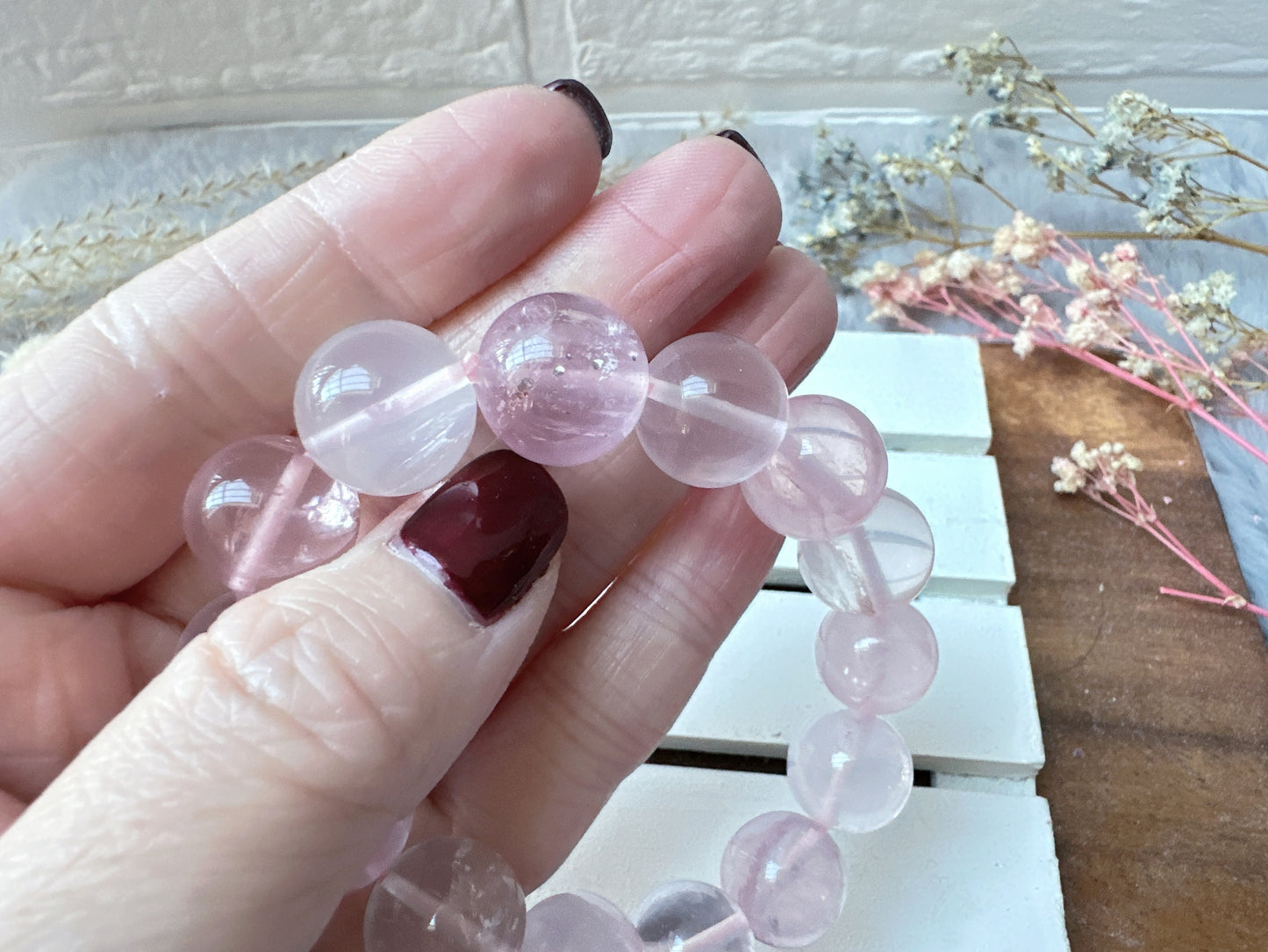 Mozambique Rose Quartz Bracelet