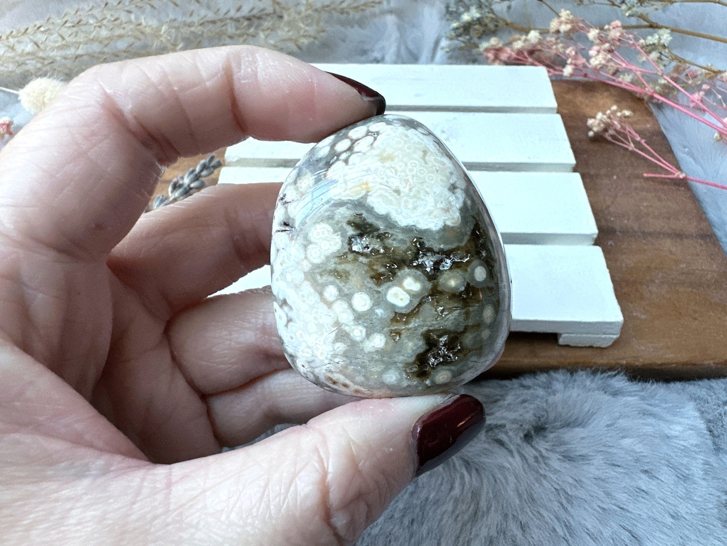 Ocean Jasper Palm Stone
