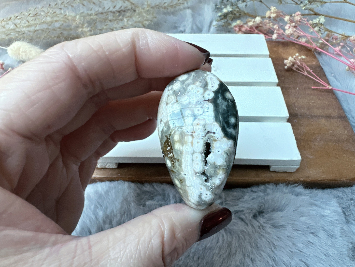 Ocean Jasper Palm Stone