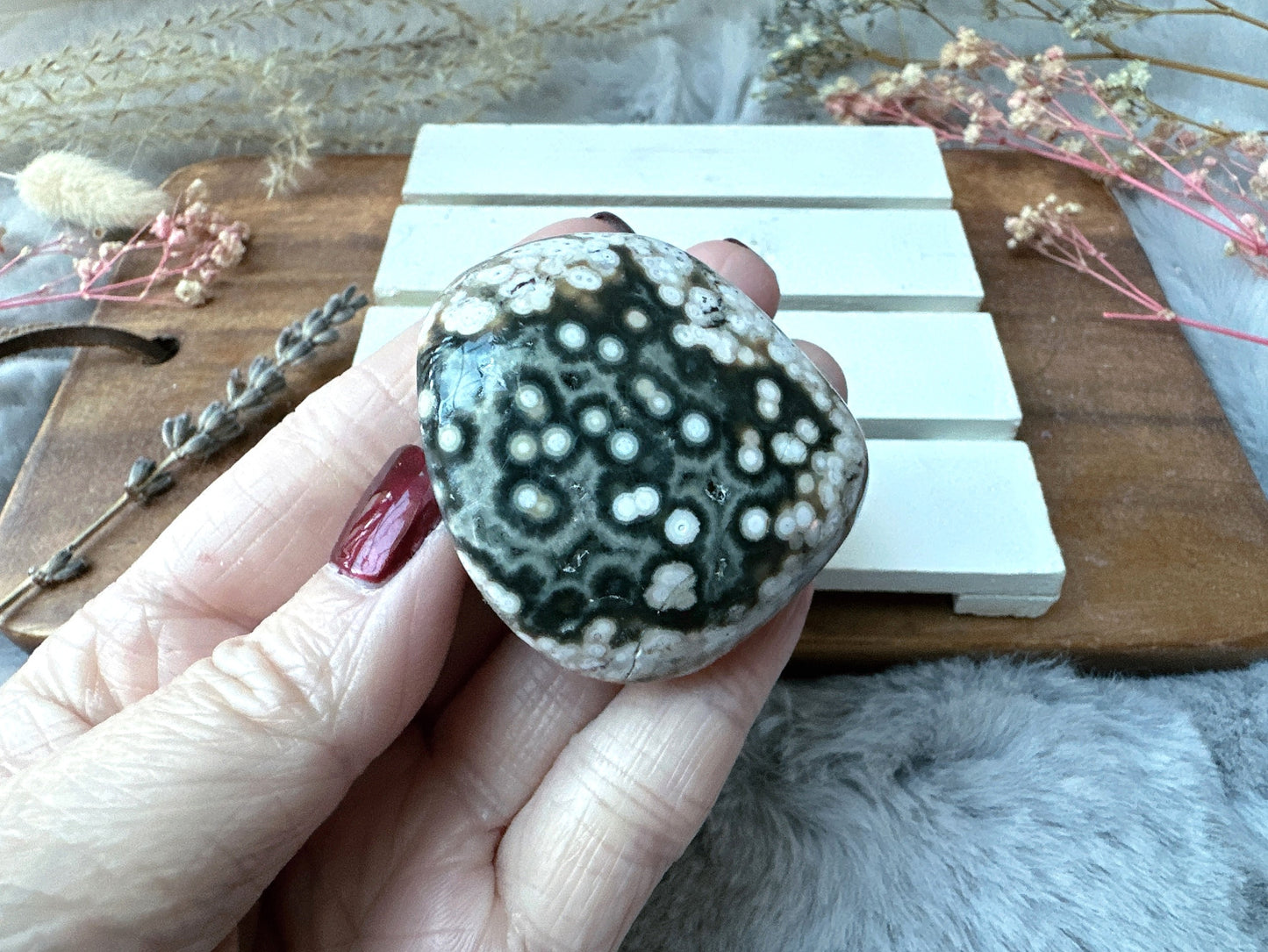 Ocean Jasper Palm Stone