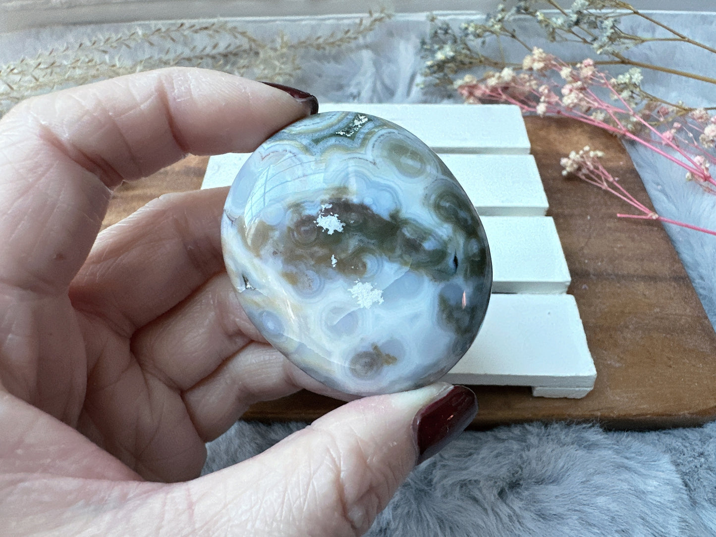 Ocean Jasper Palm Stone