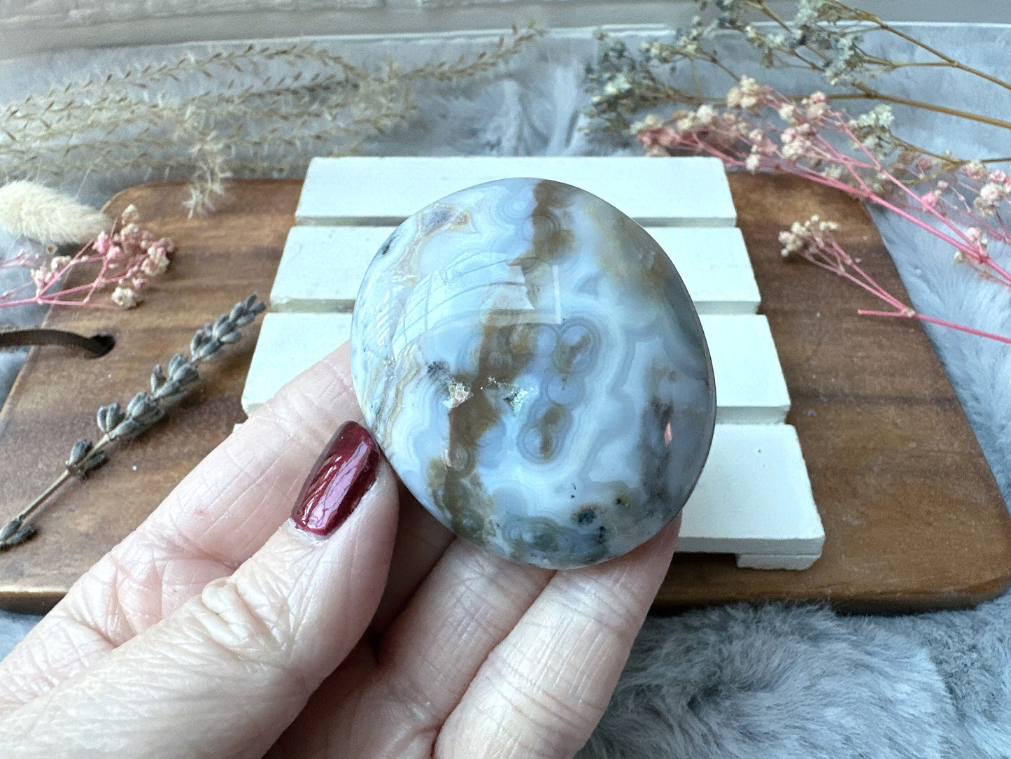 Ocean Jasper Palm Stone