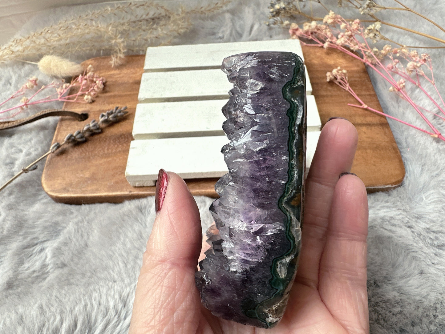 Amethyst Heart Cluster
