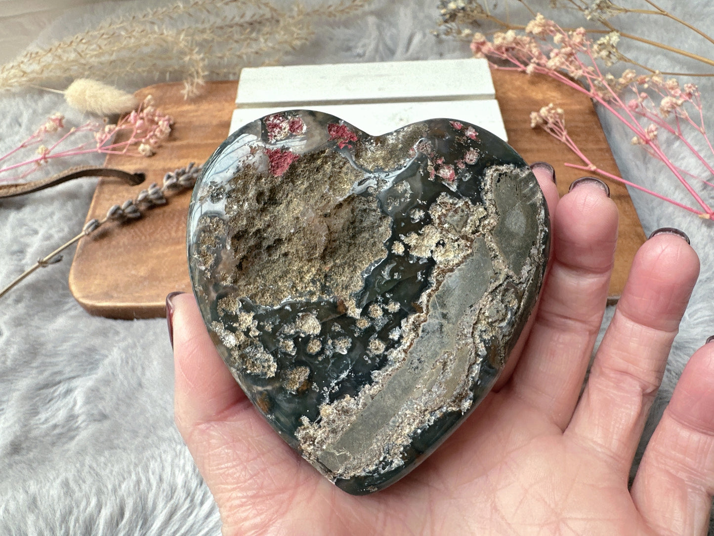 Amethyst Heart Cluster