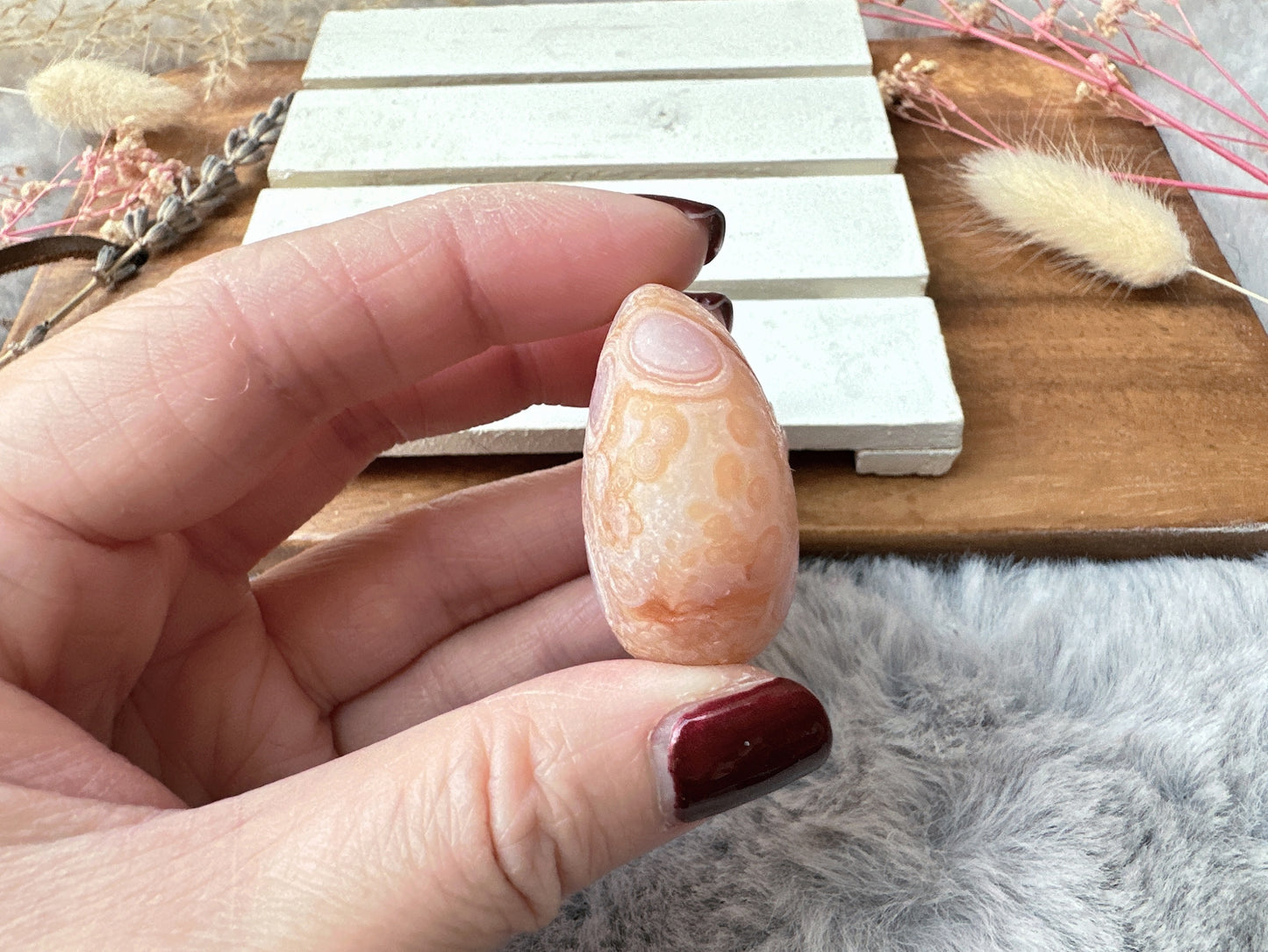 Small Gobi Agate Palm Stone