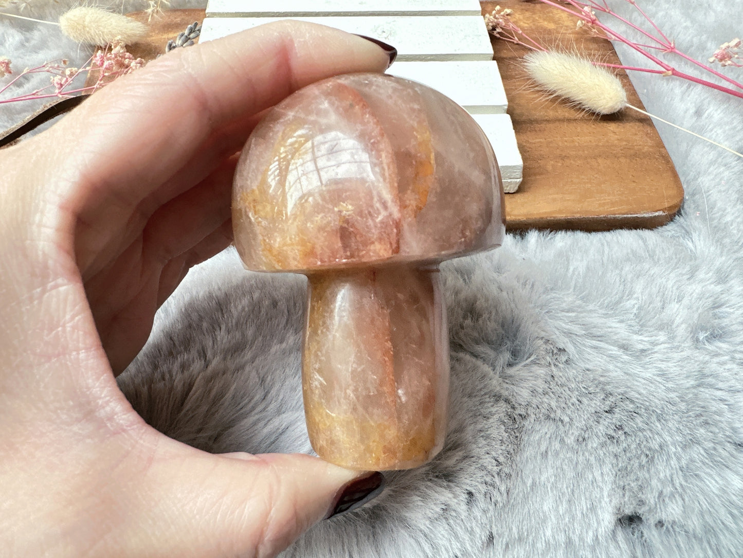 Hematoid Quartz Mushroom