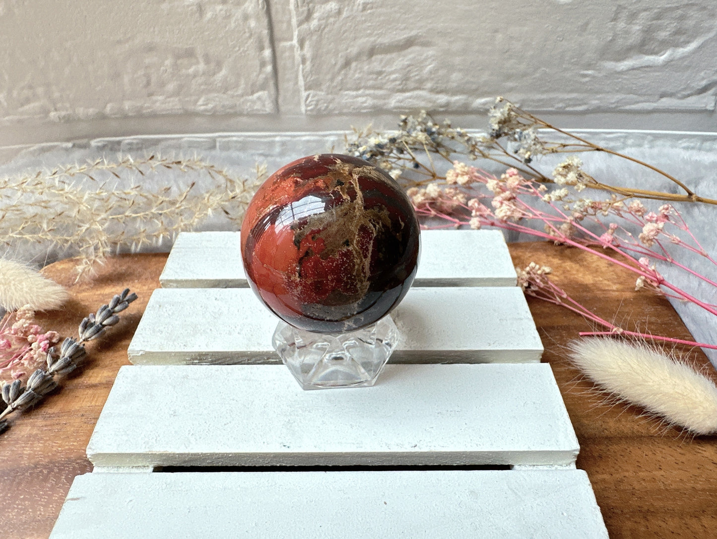 Small Red Jasper Sphere