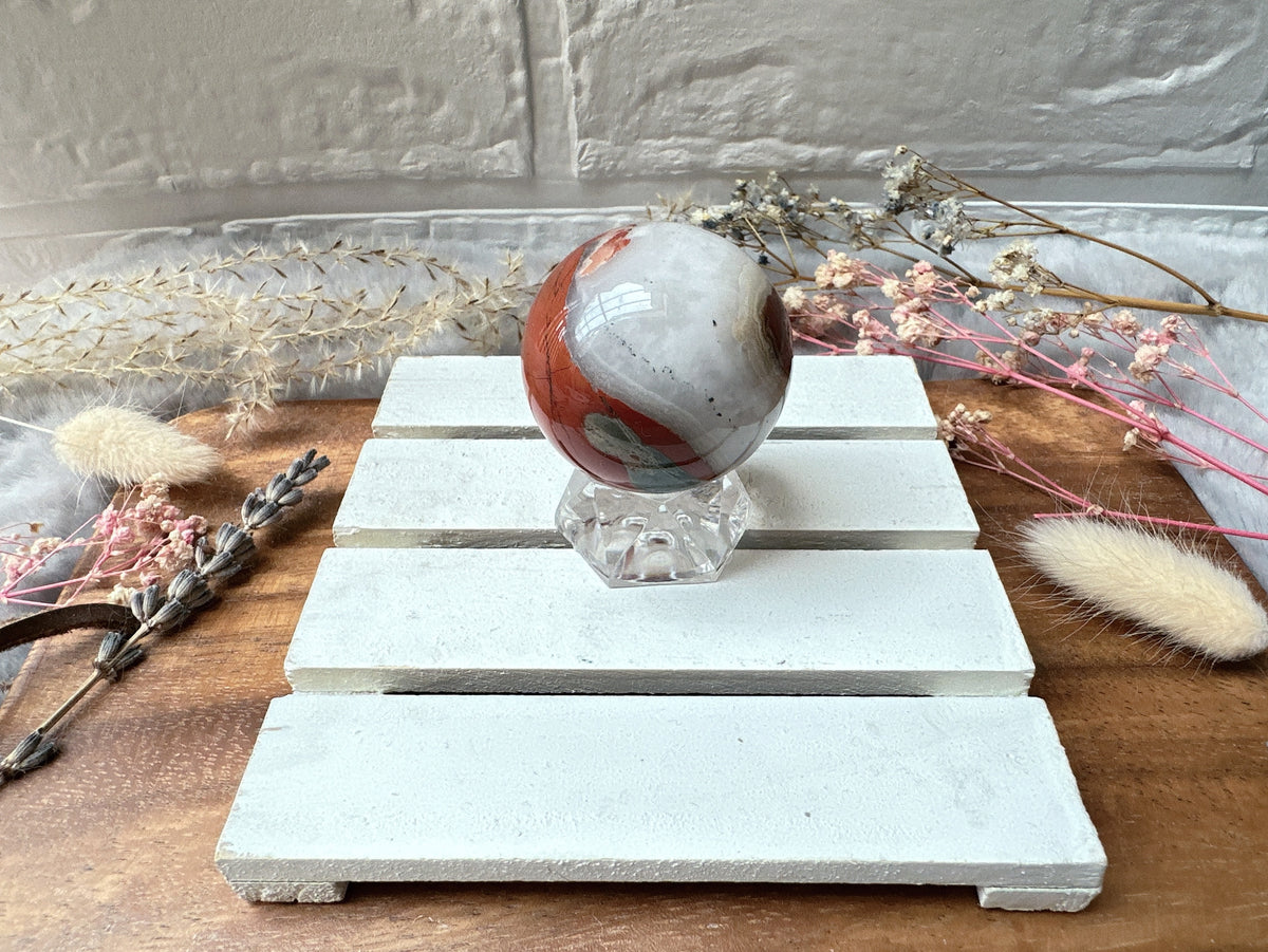 Small Red Jasper Sphere