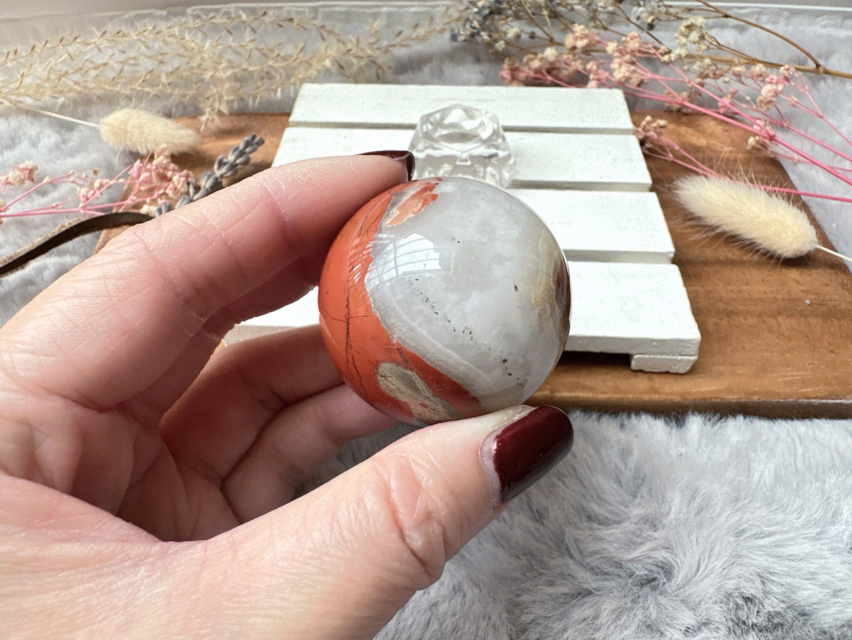 Small Red Jasper Sphere