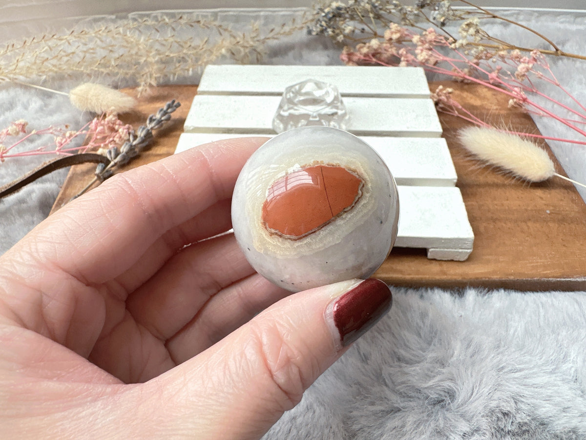 Small Red Jasper Sphere