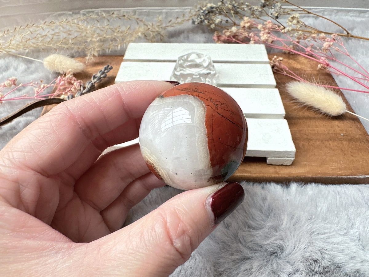 Small Red Jasper Sphere