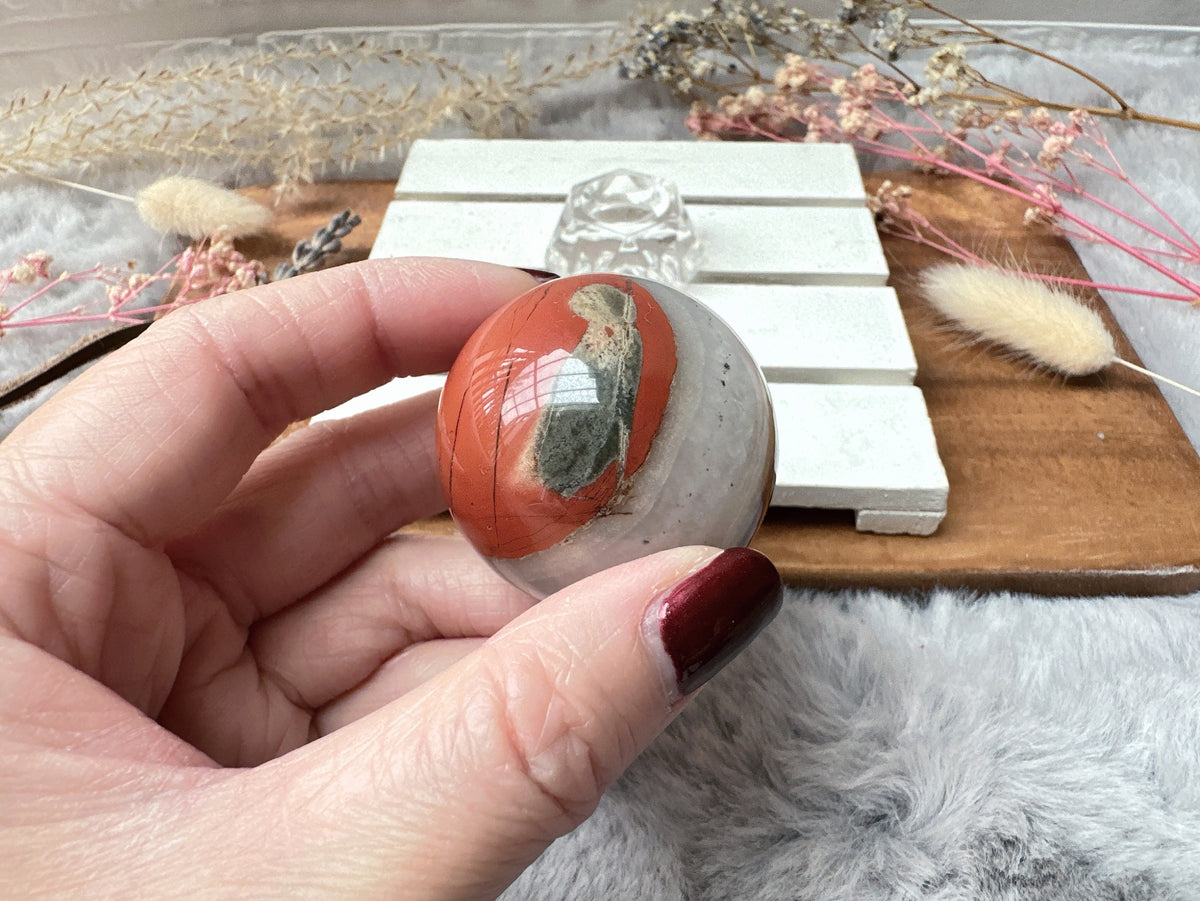 Small Red Jasper Sphere