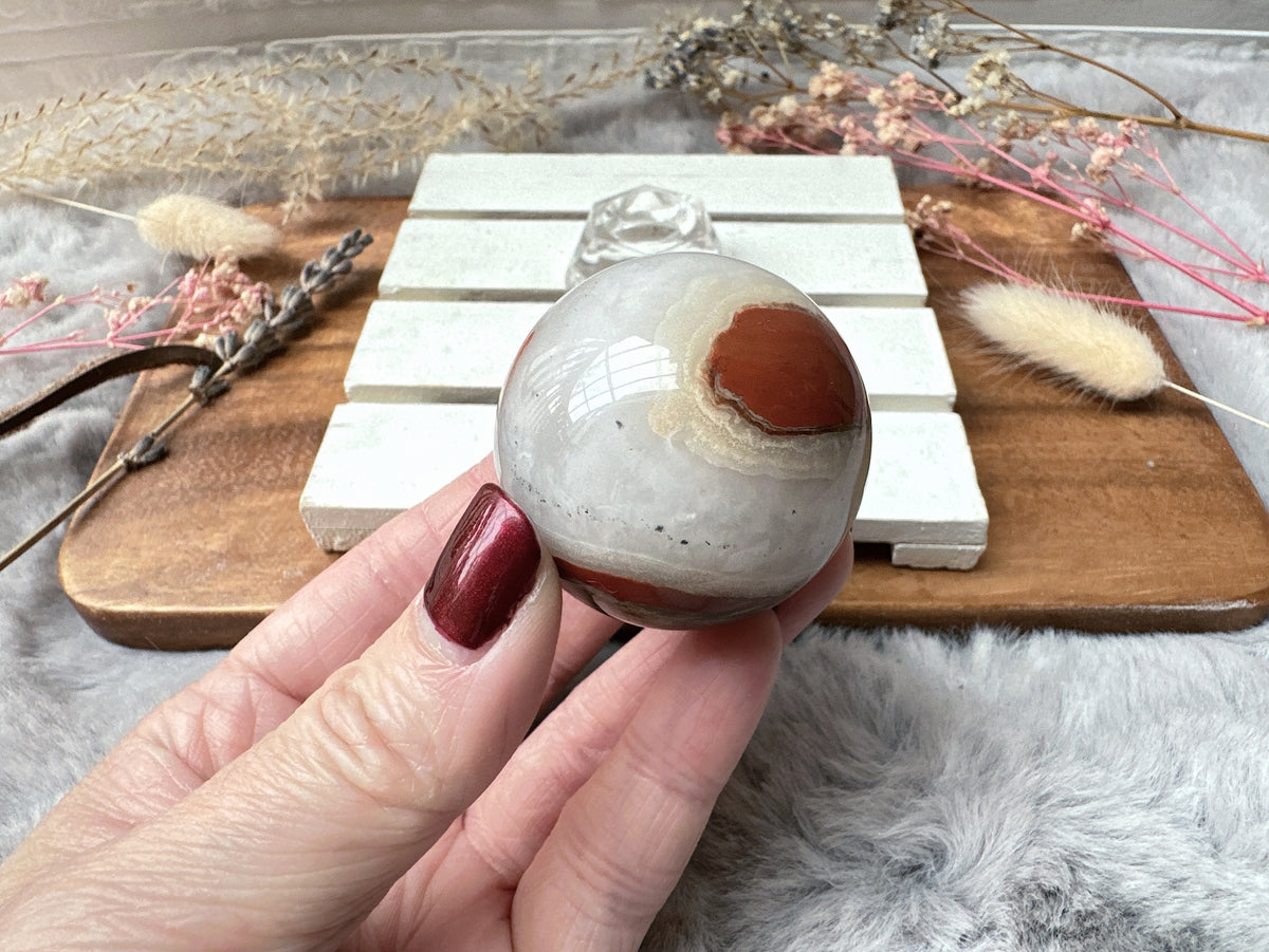 Small Red Jasper Sphere