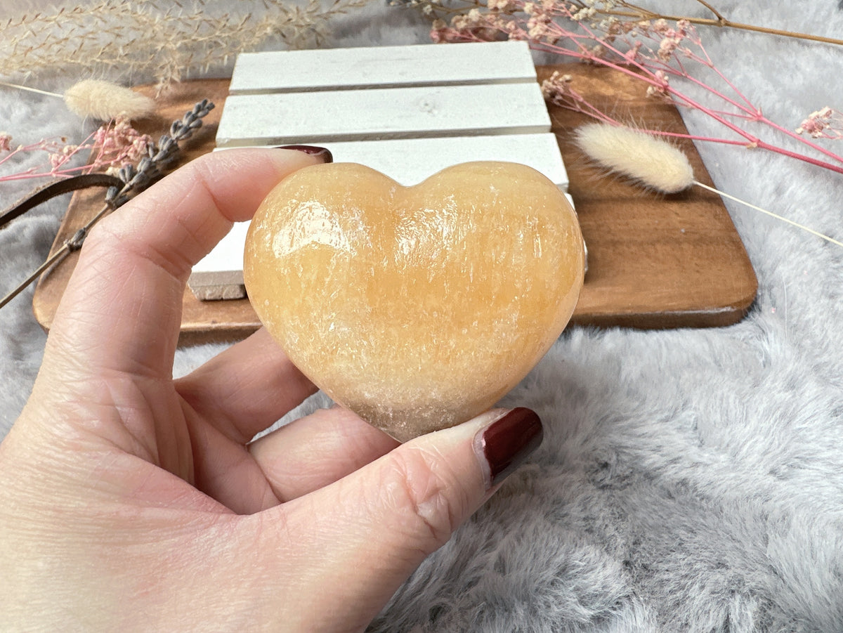 Mexican Onyx/Calcite Heart