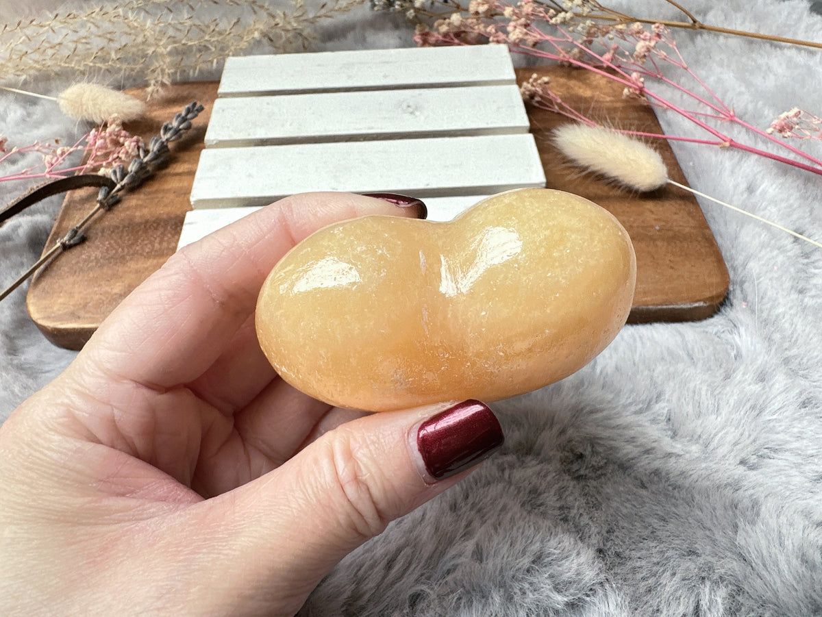 Mexican Onyx/Calcite Heart